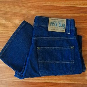 Never worn 30x30 Double Front Prison Blue Jeans